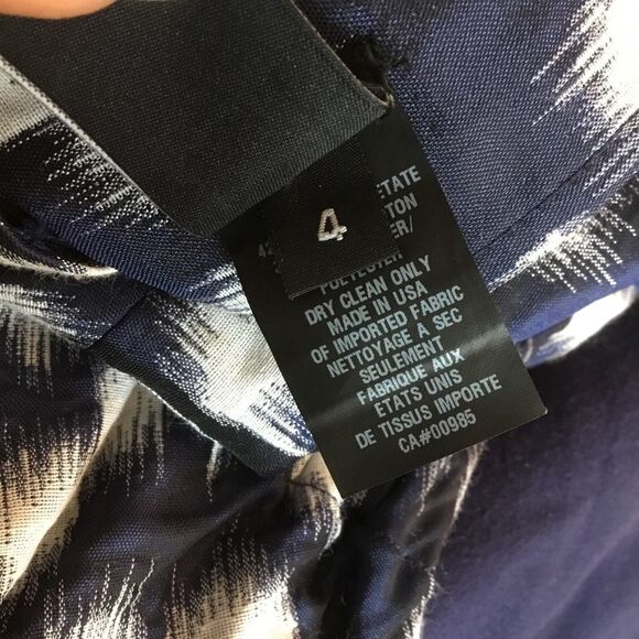 NWOT Zero Maria Cornejo Assymetric Design Blue Dress Size 4. - Picture 5 of 14